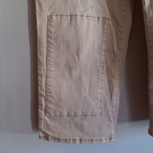 LOGO by Lori Goldstein Women's Petite Pants 14P Straight Patchwork - Picture 3 of 8